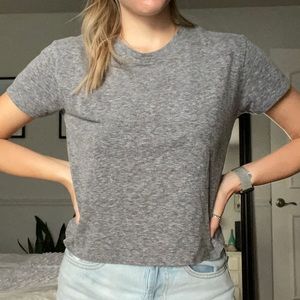 Grey Cropped Tee